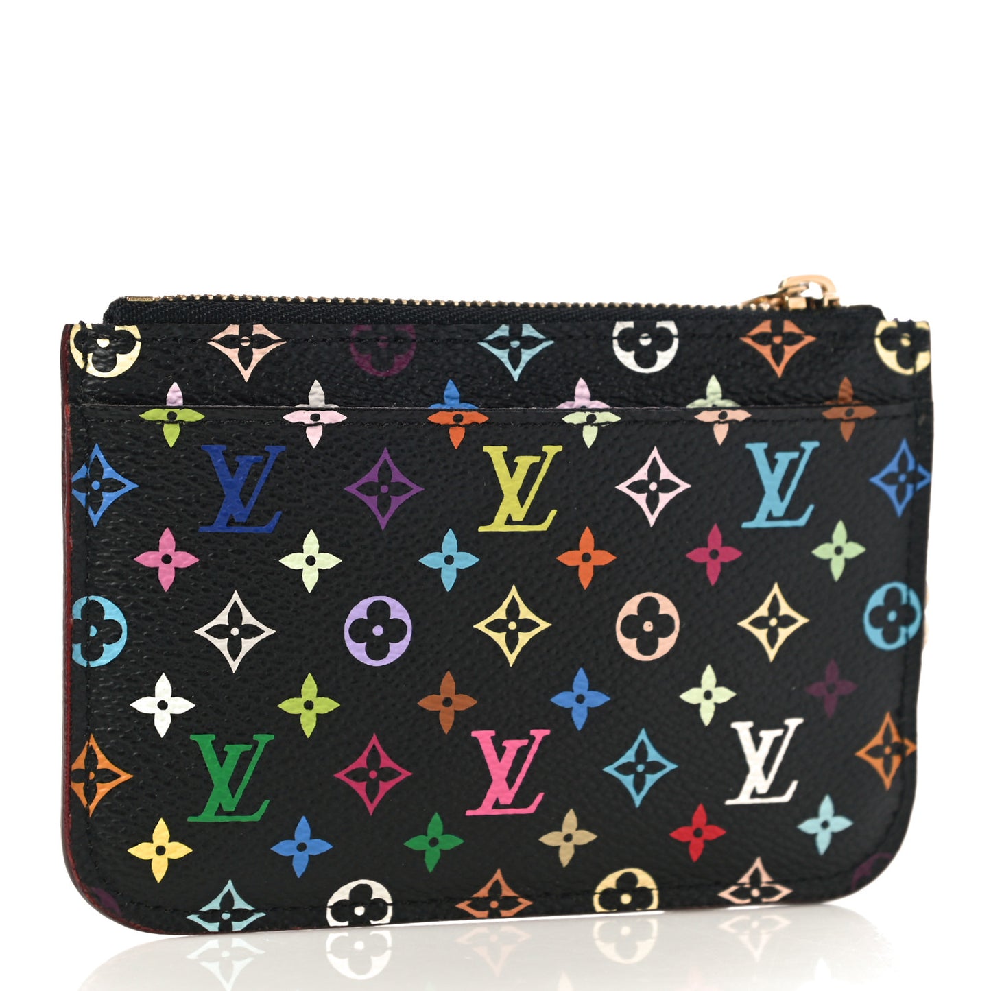 Monogram Multicolor Key Pouch Black Violet