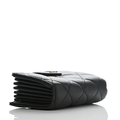 Chanel Caviar Quilted Gusseted Card Holder Black 4 of 8
