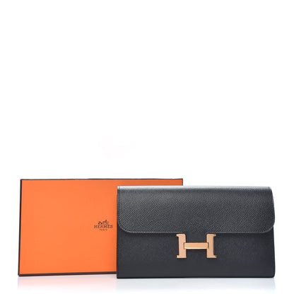 Hermes Epsom Constance Long Wallet Black 9 of 9