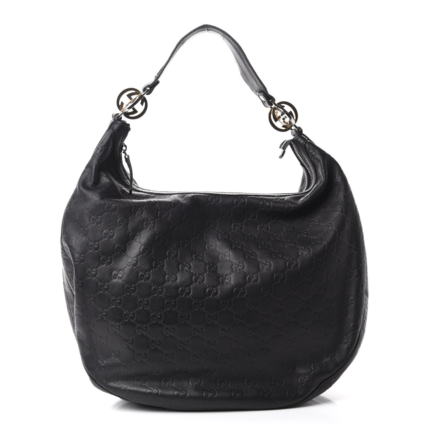 Gucci Guccissima Large GG Twins Hobo Black 1 of 10