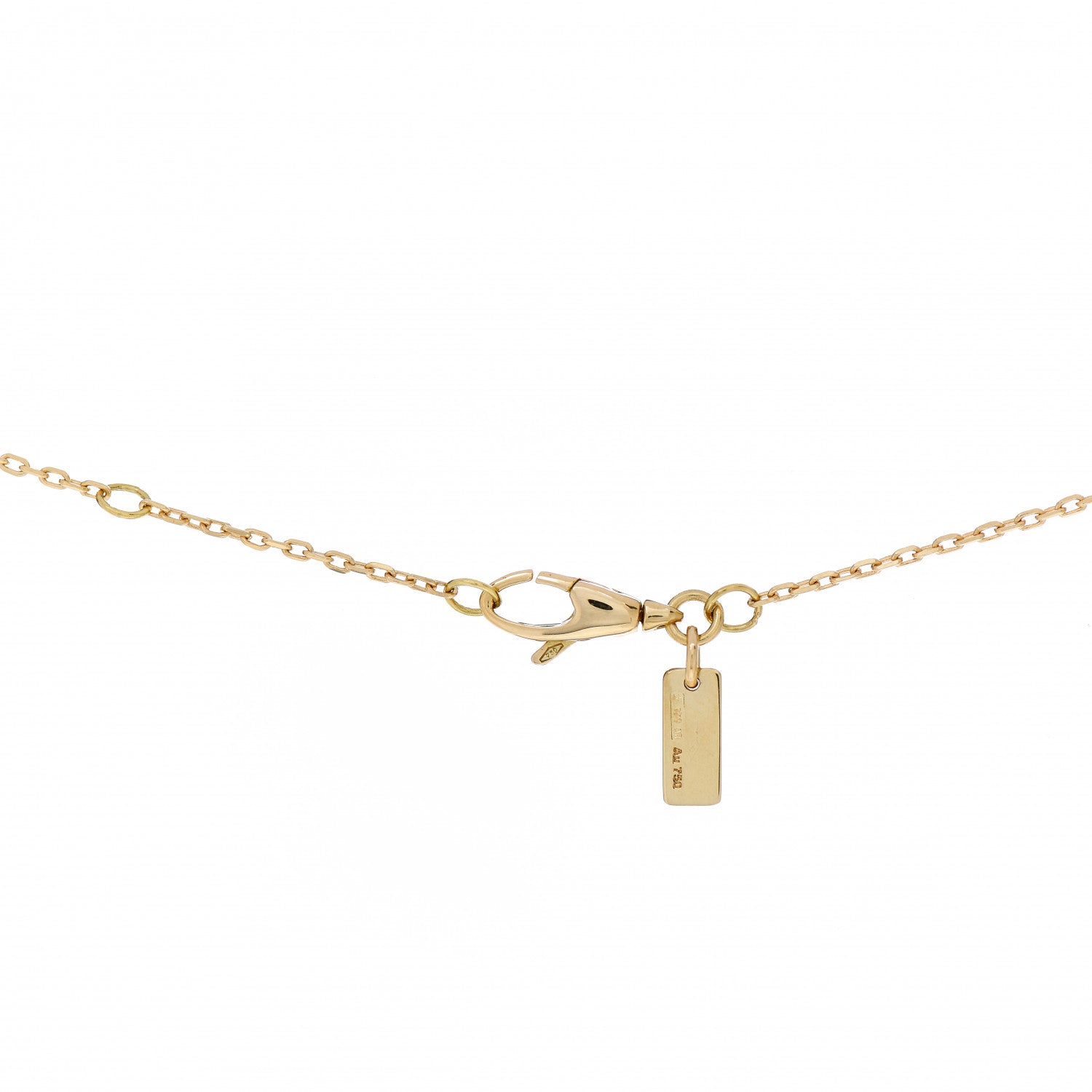Gucci 18K Yellow Gold Diamantissima Heart Pendant Necklace 4 of 5