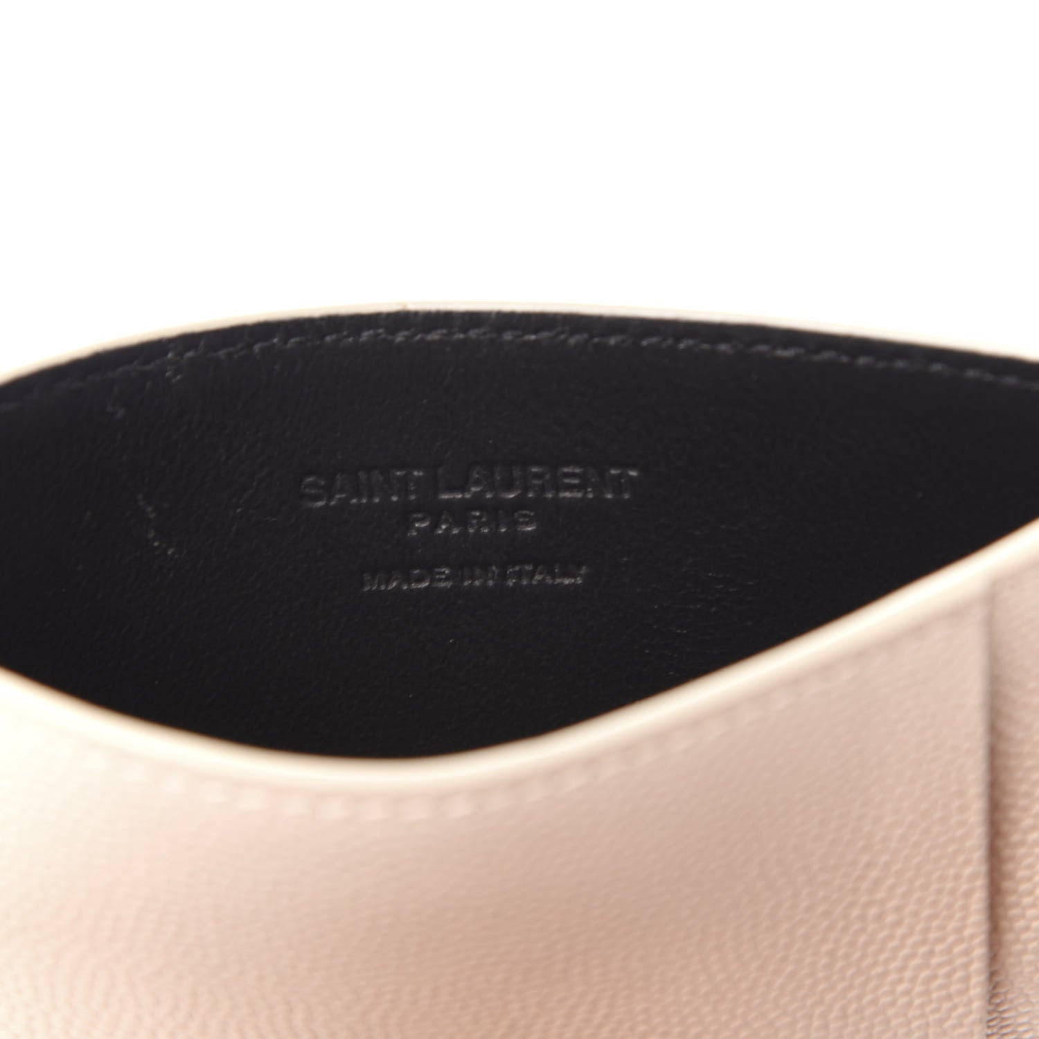 Saint Laurent Grain De Poudre Monogram Uptown Chain Wallet Dark Latte 11 of 15