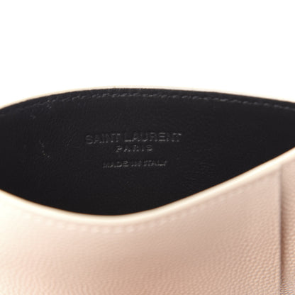 Saint Laurent Grain De Poudre Monogram Uptown Chain Wallet Dark Latte 11 of 15