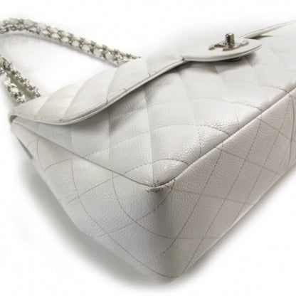Chanel Caviar Jumbo Flap White 5 of 12
