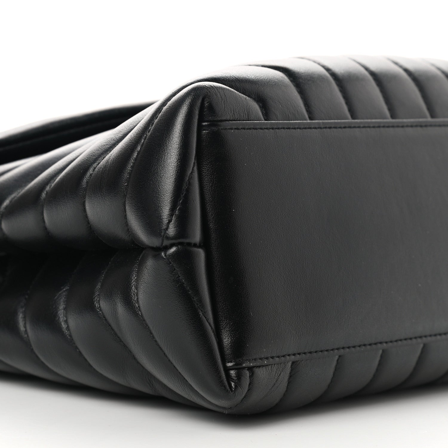 Saint Laurent Calfskin Y Quilted Monogram Medium Loulou Chain Satchel Black 11 of 12