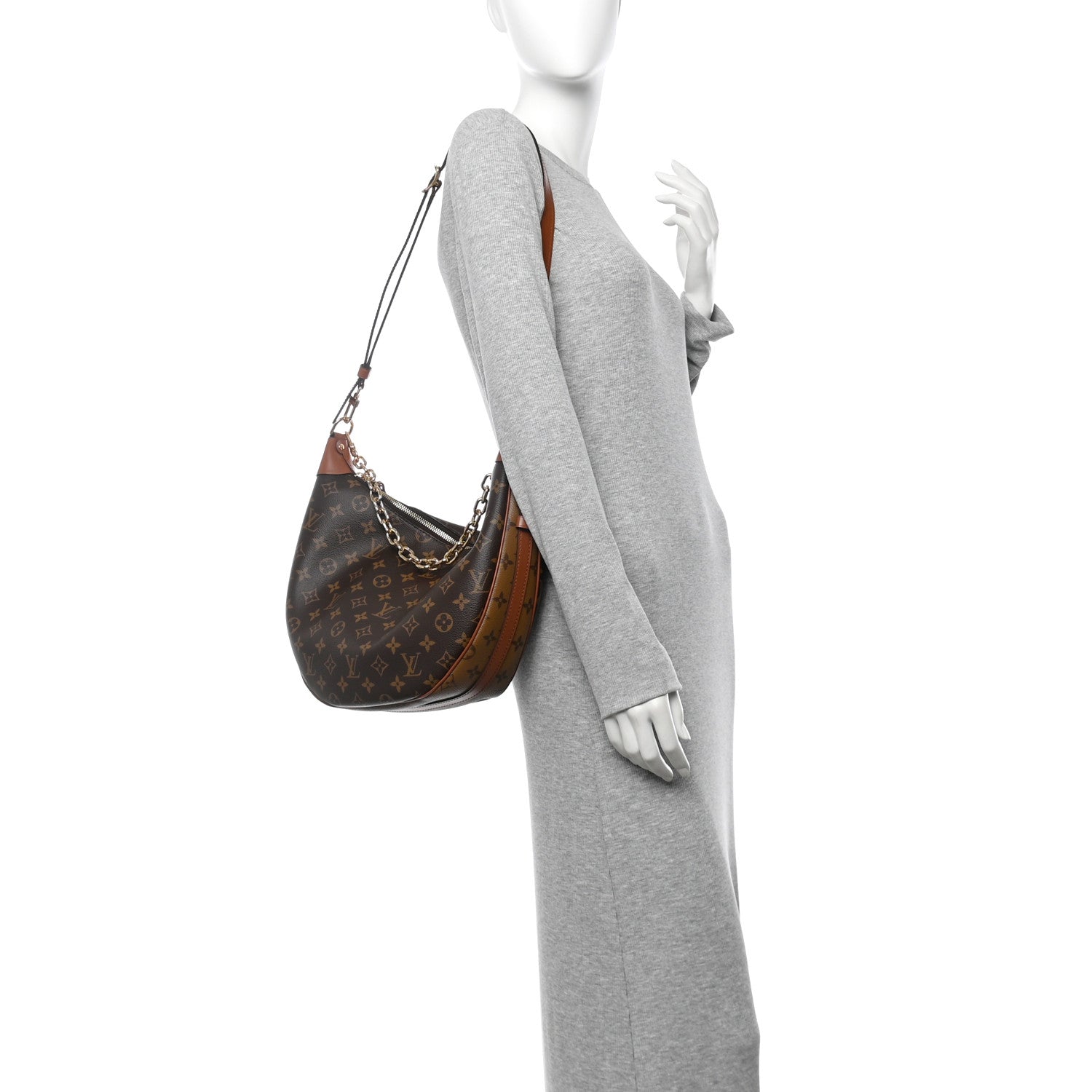 Louis Vuitton Reverse Monogram Loop Hobo 2 of 11