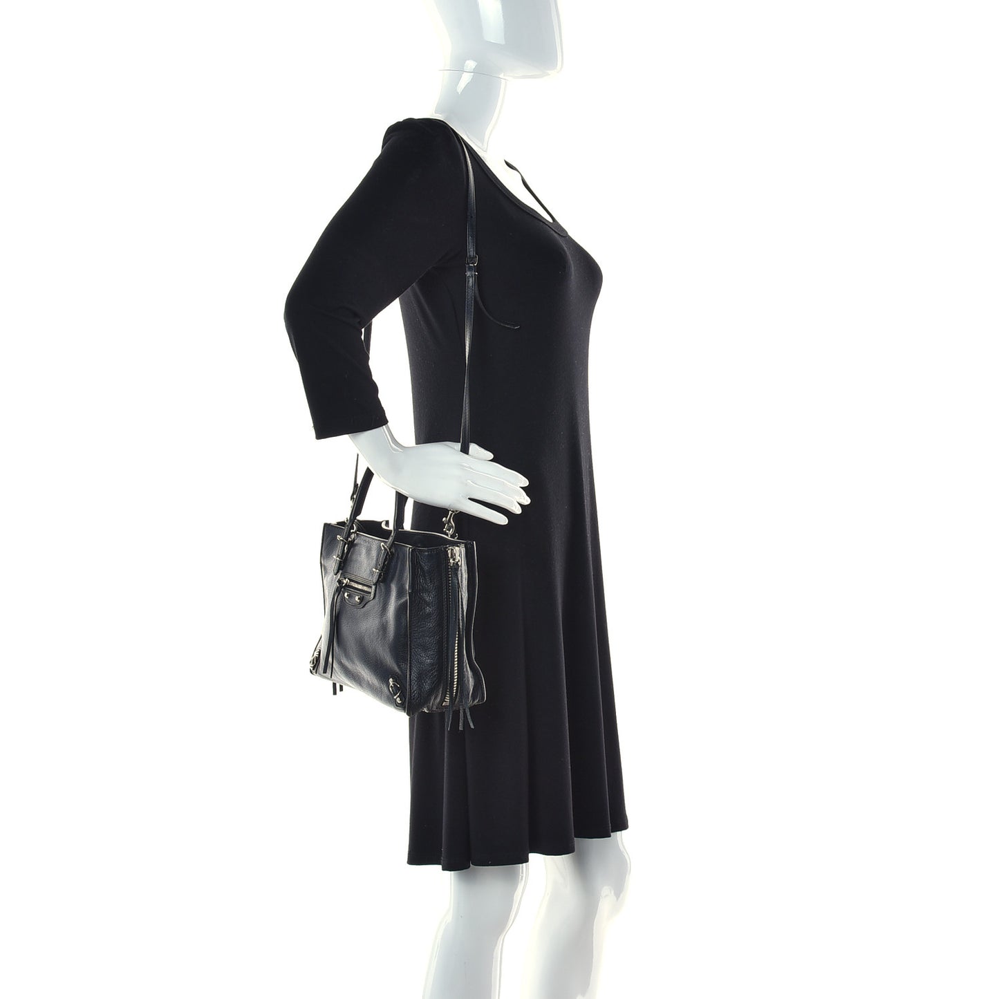 Veau Papier A6 Zip Around Tote Black