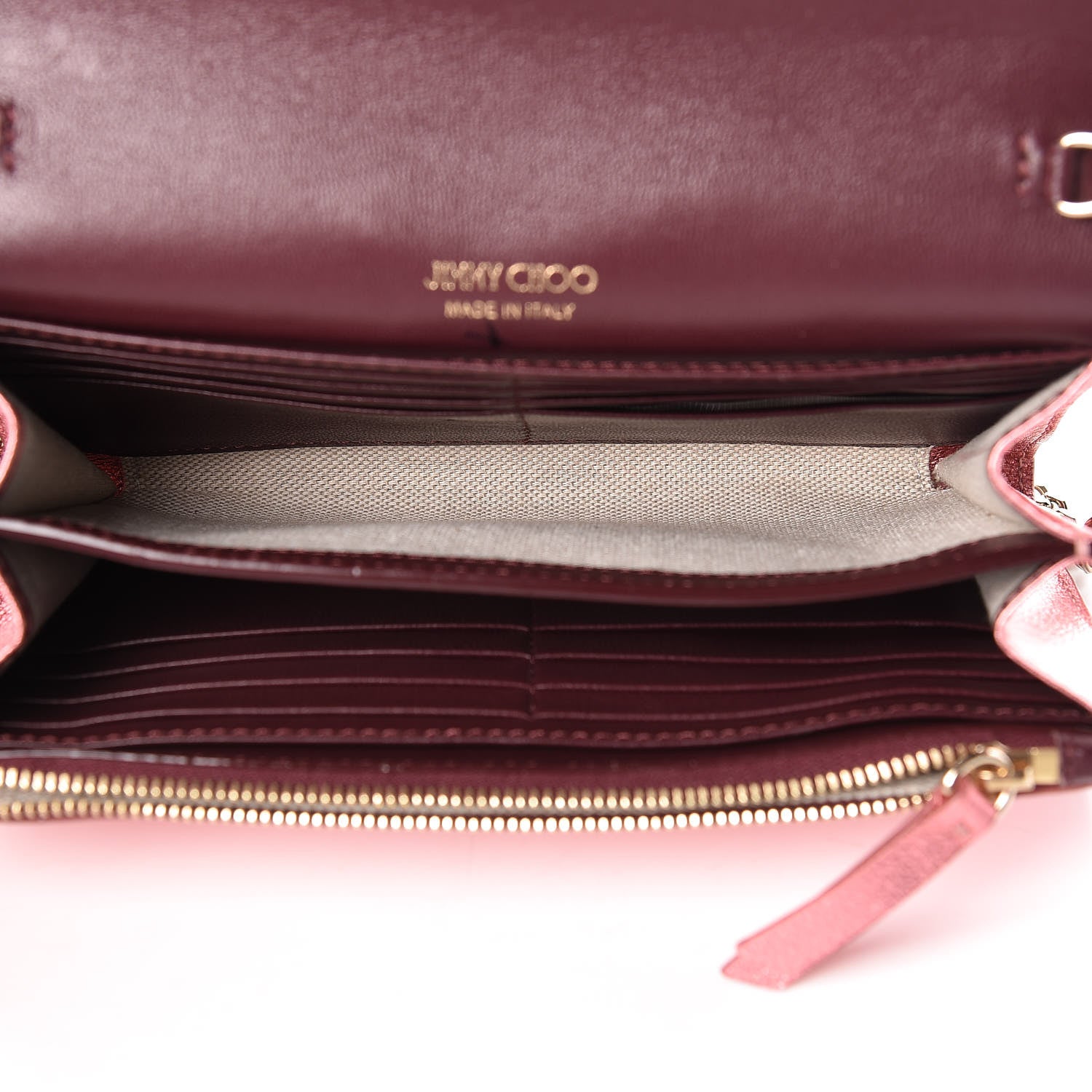 Jimmy Choo Metallic Calfskin Studded Crossbody Bag Pink 5 of 11