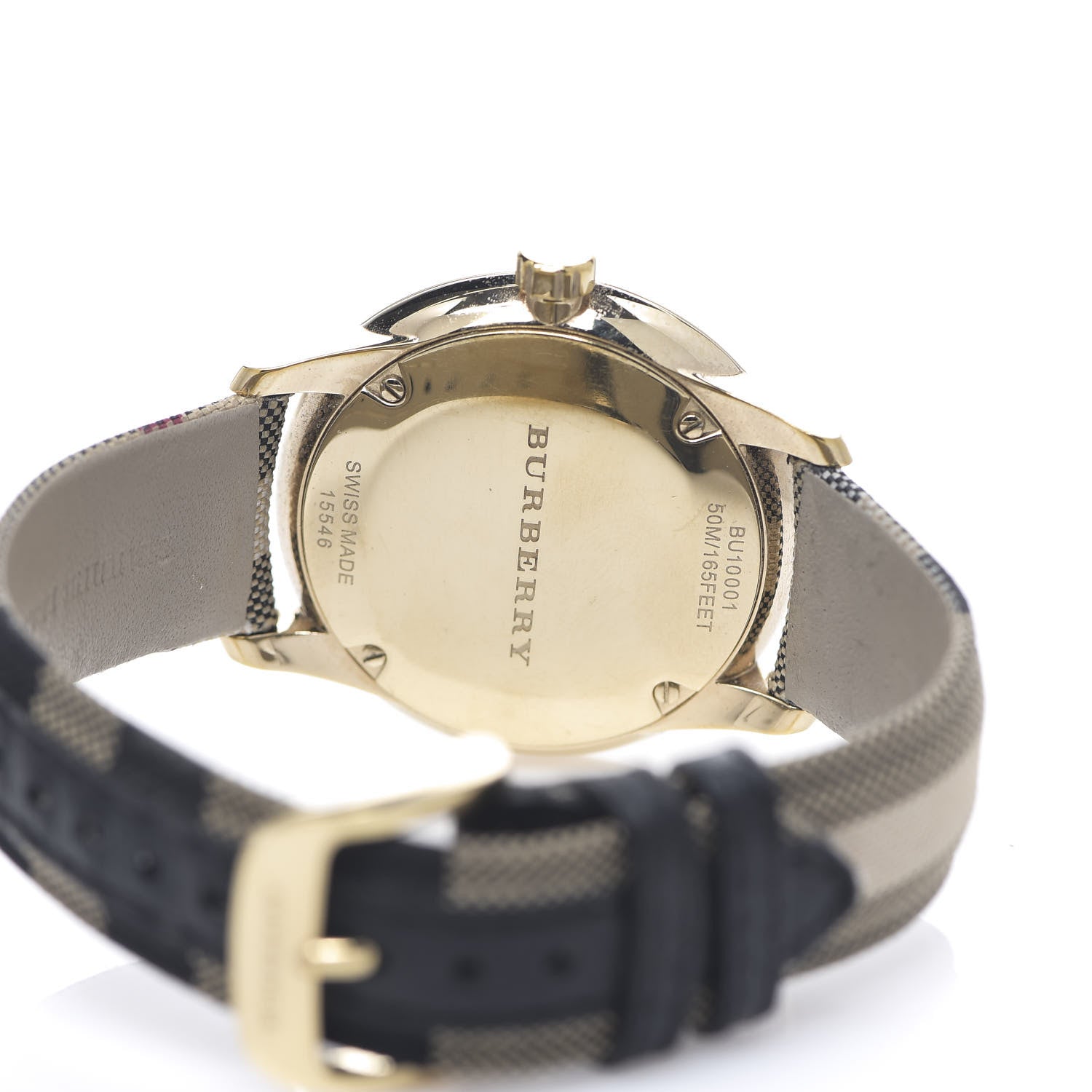 Burberry Stainless Steel Calfskin 40mm Quartz Watch Beige BU10001 4 of 7