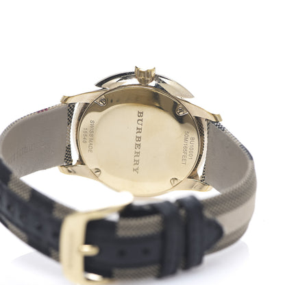 Burberry Stainless Steel Calfskin 40mm Quartz Watch Beige BU10001 4 of 7