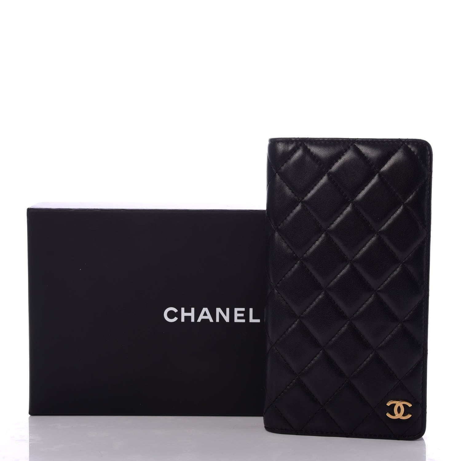 Chanel Lambskin Quilted Medium Agenda Cover Black 8 of 8