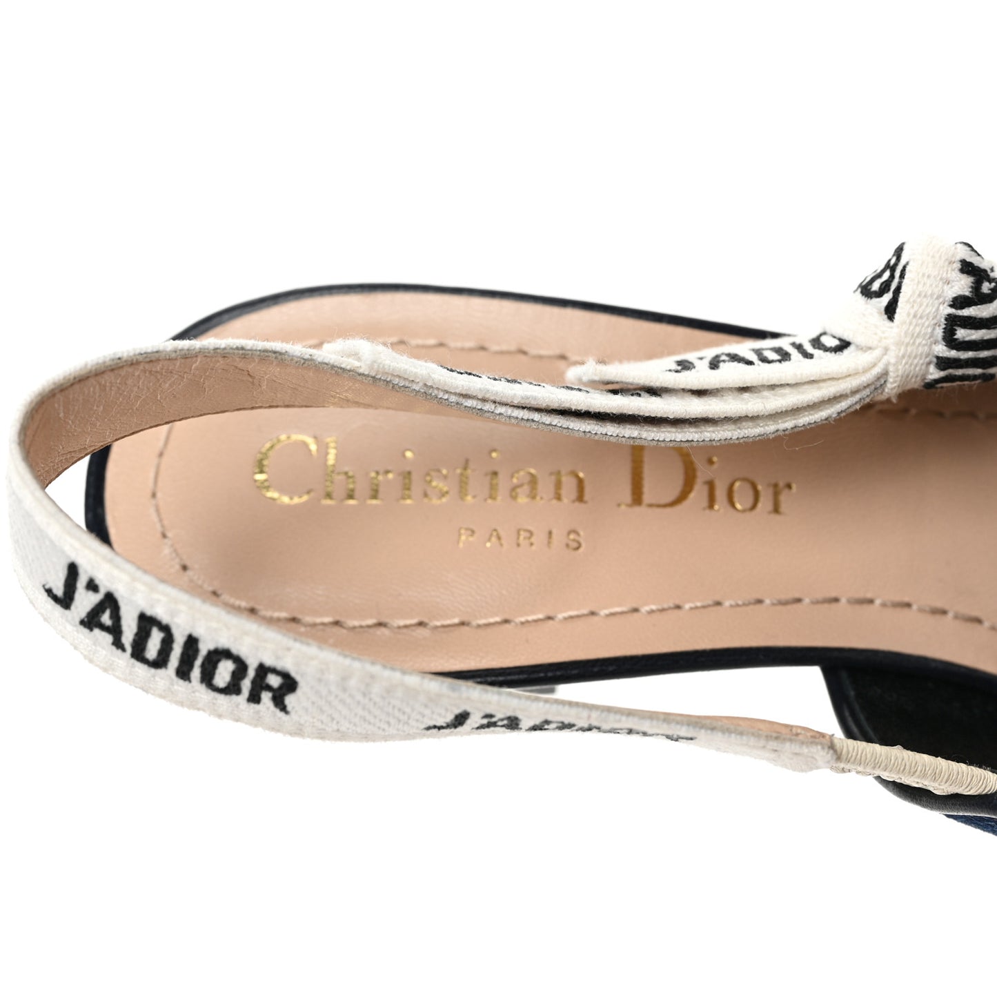 Denim Ribbon Patchwork J'Adior Slingback 65mm Pumps 35 Deep Blue