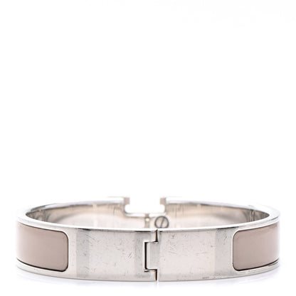 Hermes Enamel Narrow Clic Clac H Bracelet PM Marron Glace 3 of 5