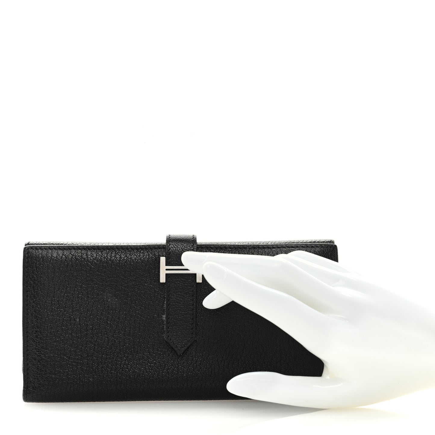 Chevre Mysore Bearn Tri-Fold Wallet Black