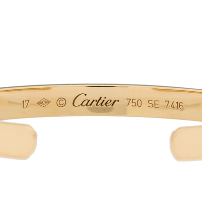 Cartier 18K Yellow Gold LOVE Cuff Bracelet 17 3 of 3