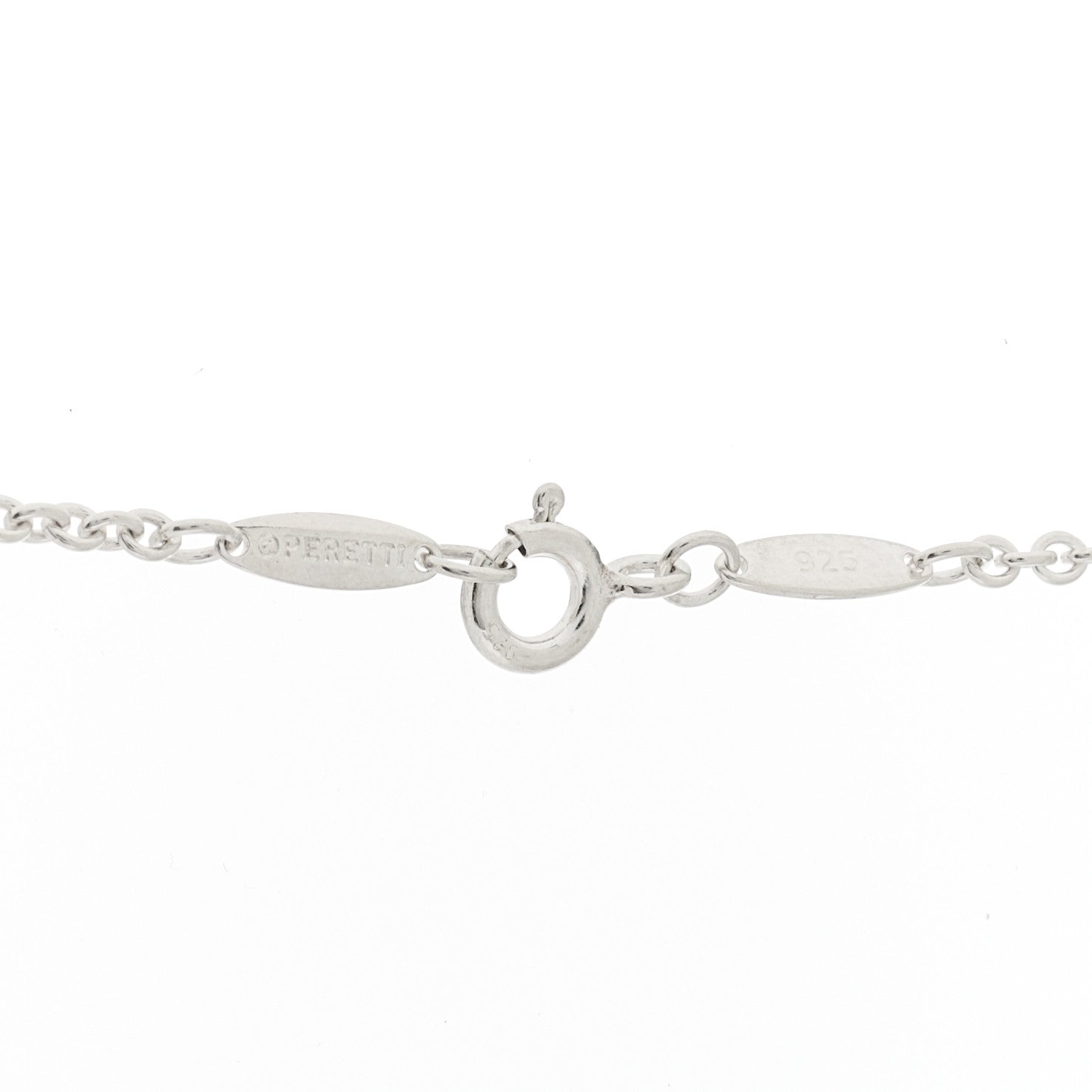 Tiffany Sterling Silver Cultured Pearl 9.5-11.5mm Elsa Peretti Open Heart Lariat Necklace 5 of 5
