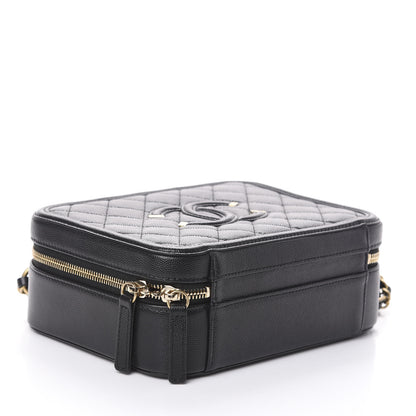 Chanel Caviar Quilted Medium CC Filigree Vanity Case Black 4 of 9
