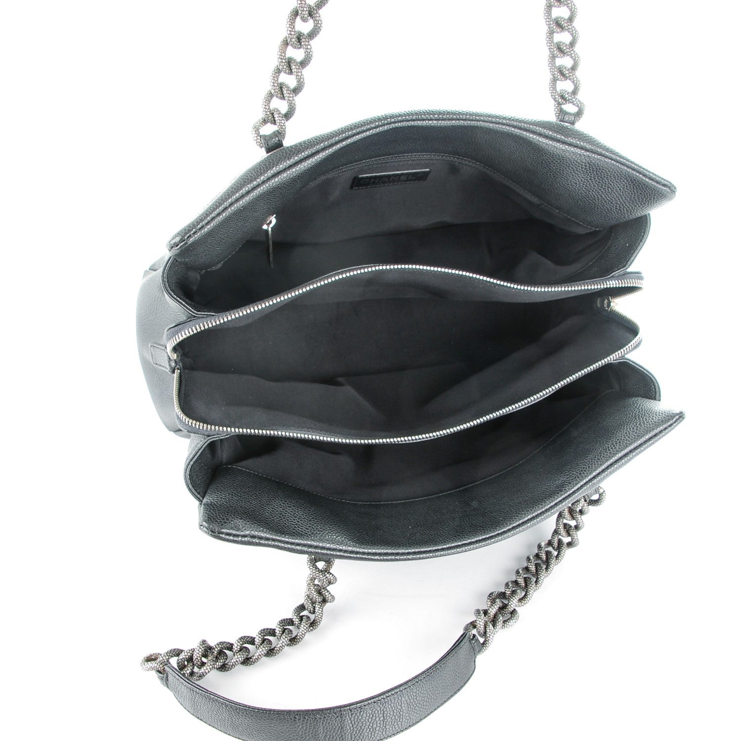 Chanel Caviar 31 Large Tote Dark Grey 5 of 7