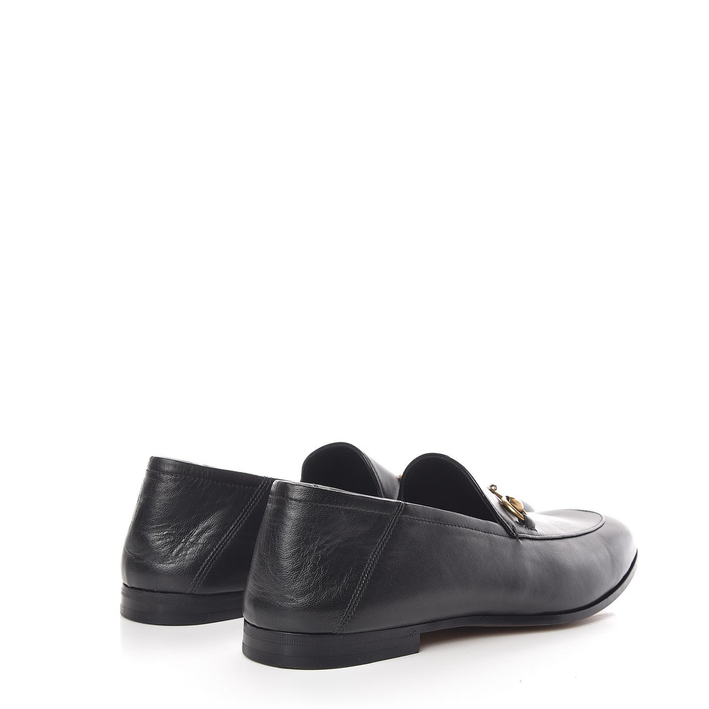 Lambskin Mens Brixton Horsebit Loafers 10.5 Black
