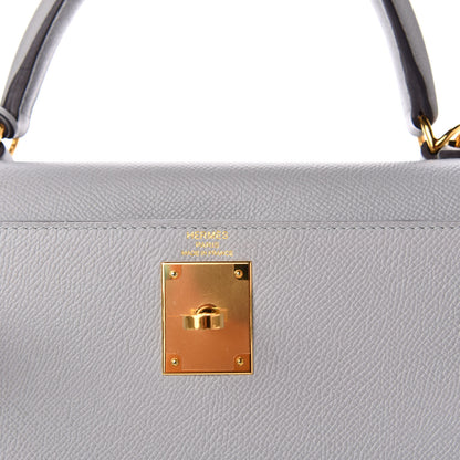 Hermes Epsom Kelly Sellier 28 Bleu Glacier 6 of 11