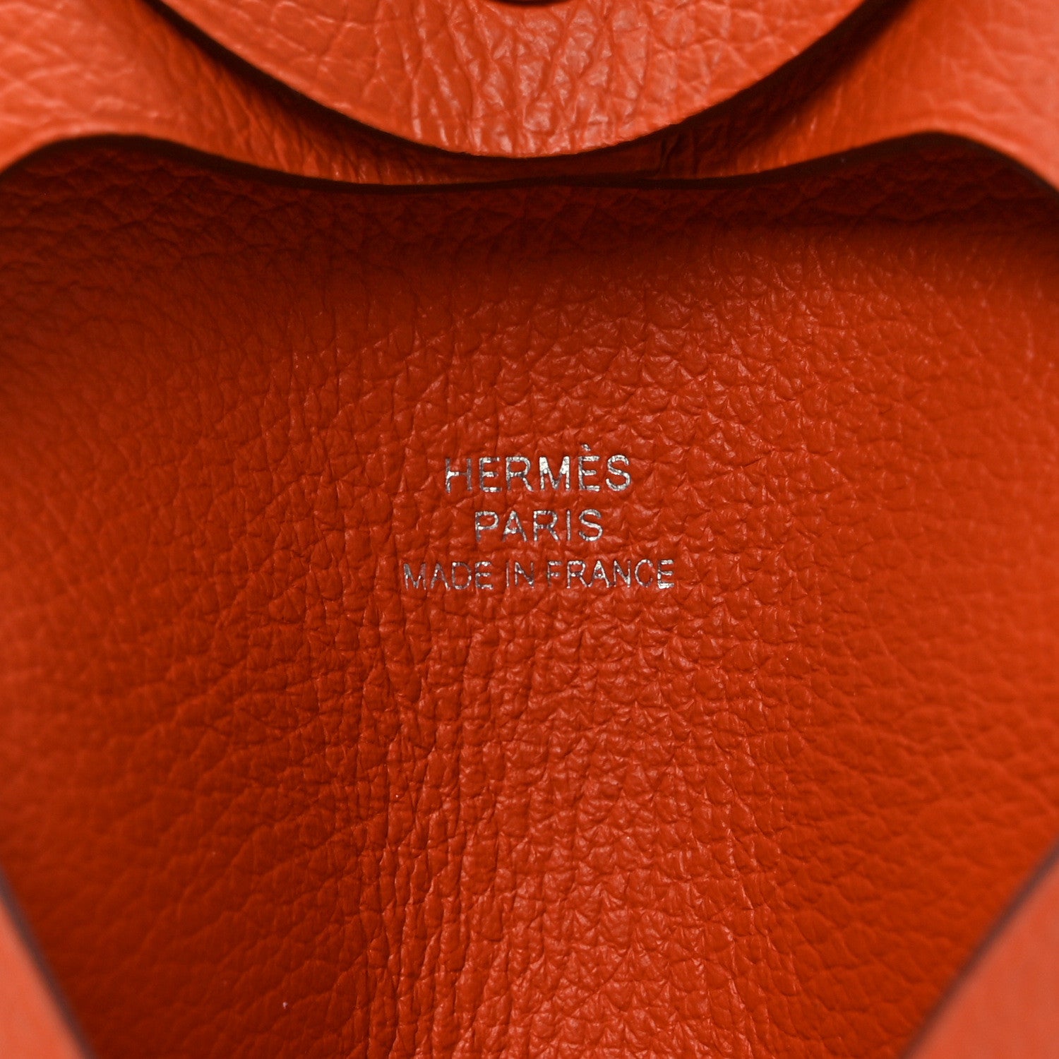 Hermes Evercolor Bastia Coin Purse Orange 6 of 8
