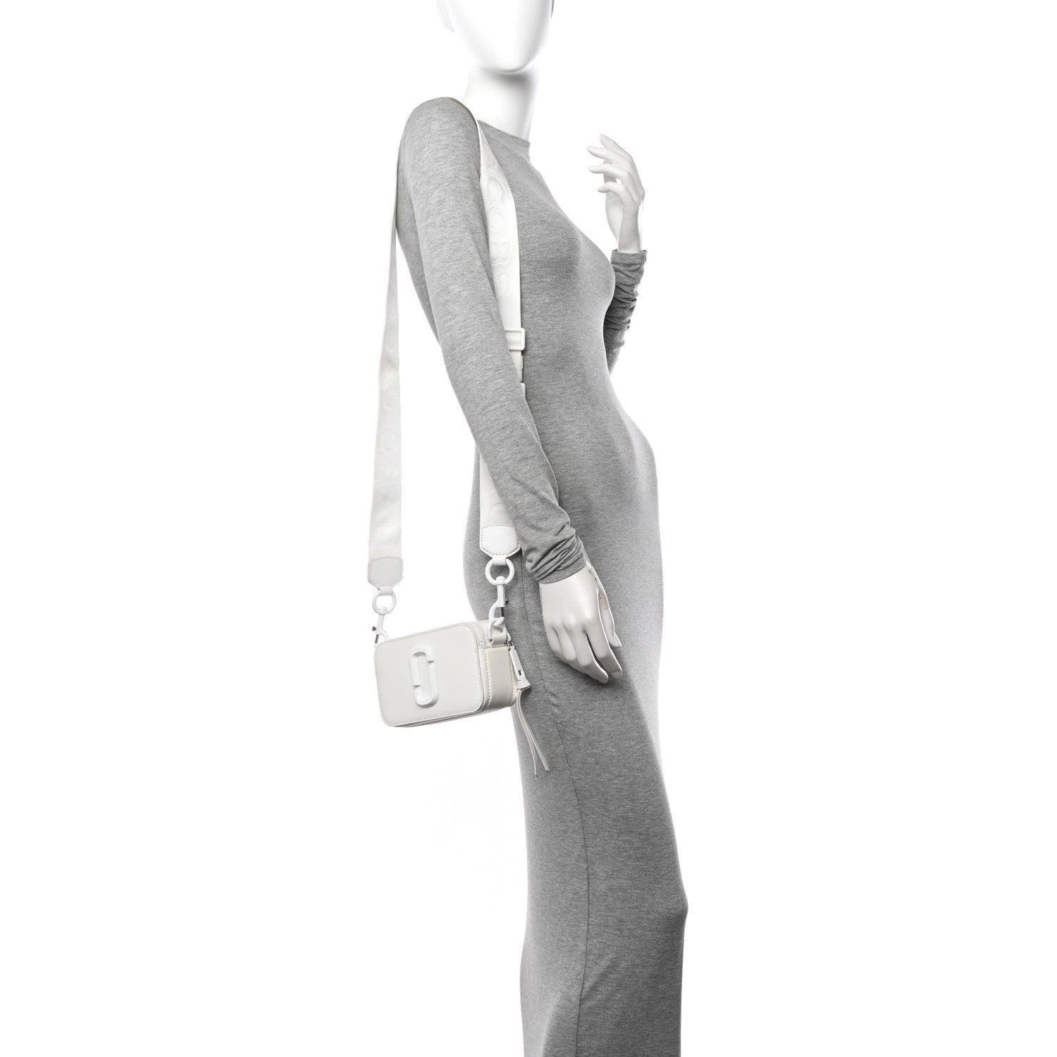 Marc Jacobs Saffiano Small Snapshot Camera Bag White 2 of 11