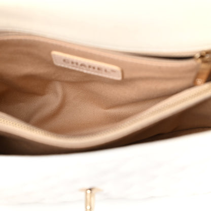 Chanel Iridescent Caviar Quilted Small Coco Handle Flap White 6 of 11