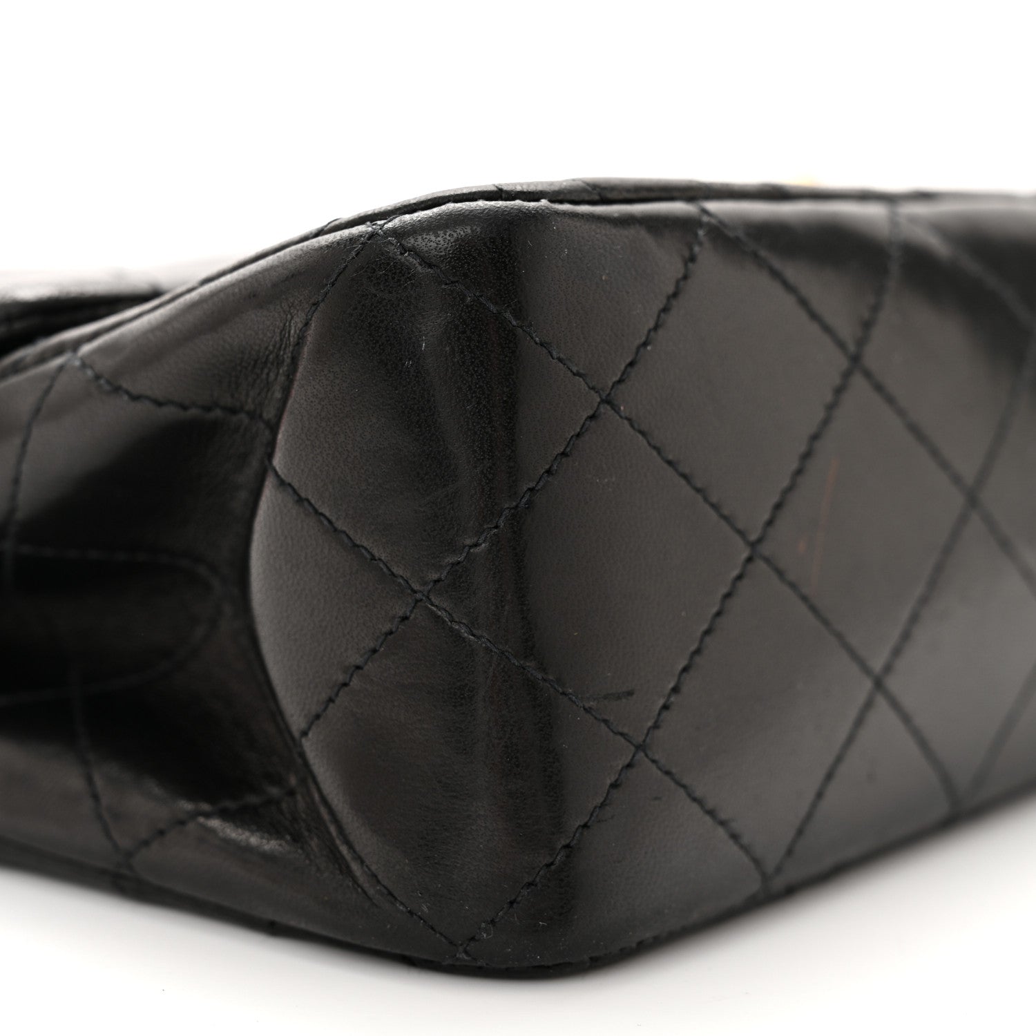 Chanel Lambskin Quilted Medium Double Flap Black 9 of 13
