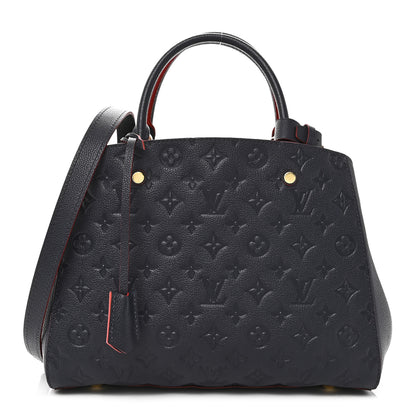 Louis Vuitton Empreinte Montaigne MM Marine Rouge 1 of 9