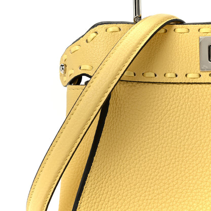 Fendi Cuoio Romano Sellerissima Mini Peekaboo Iconic Satchel Sorbetto 10 of 13