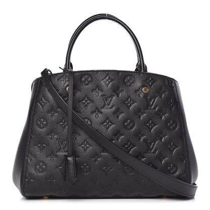 Louis Vuitton Empreinte Montaigne MM Black 1 of 12