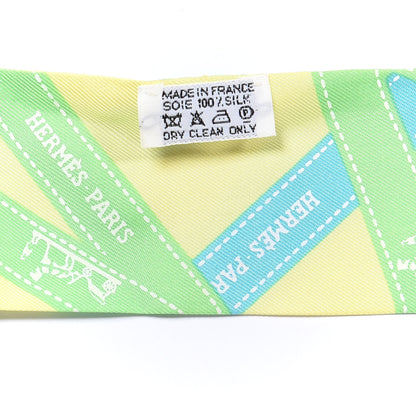 Hermes Silk Bolduc Twilly Citron Vert Vif Turquoise 2 of 4