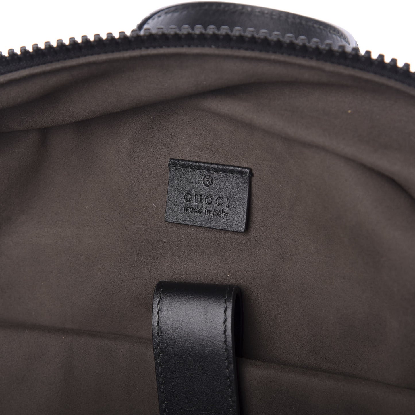GG Supreme Monogram Medium Backpack Black