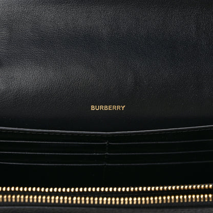 Burberry Grainy Calfskin Vintage Check Hampshire Crossbody Black 7 of 9