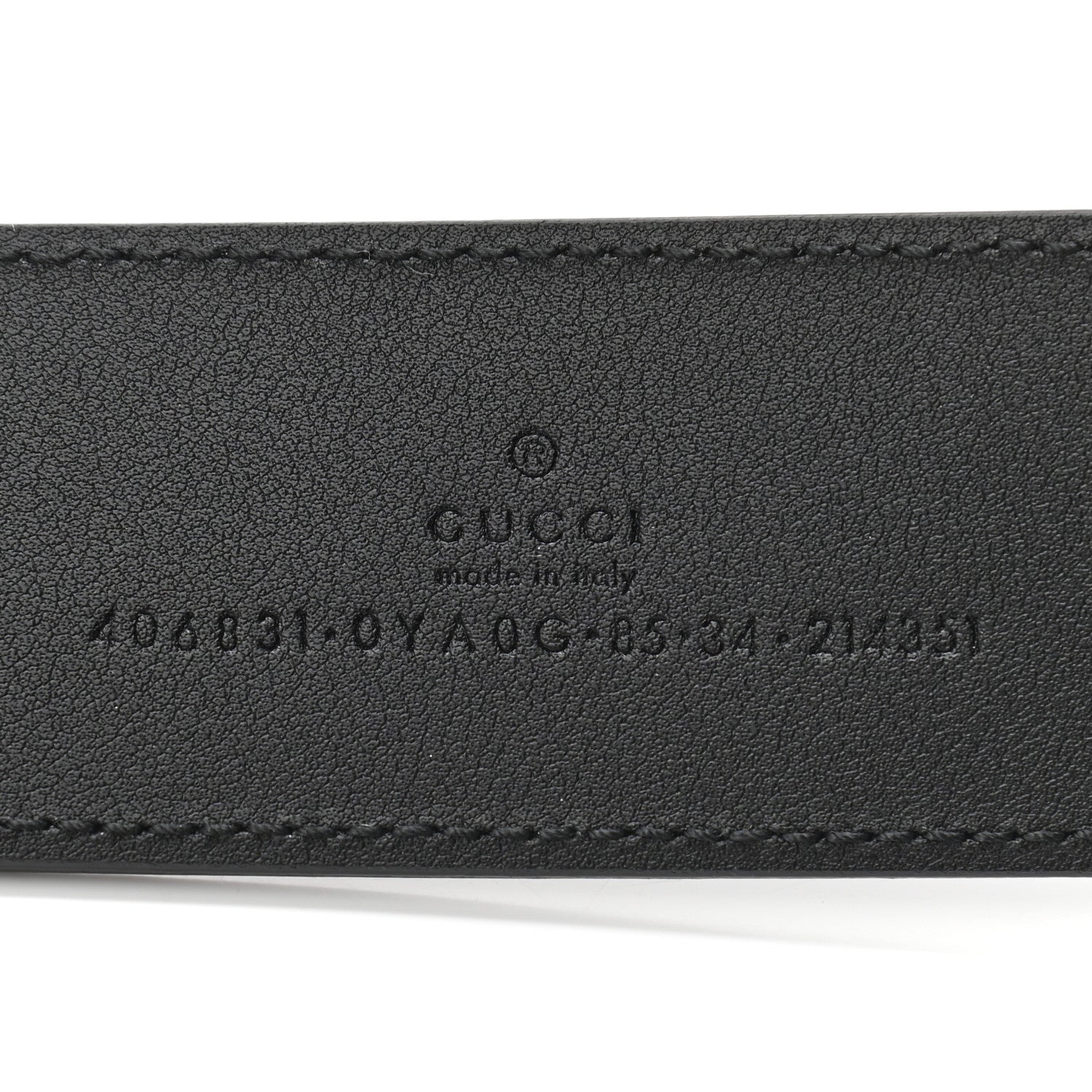 Gucci Plutone Calfskin Double G 40mm Belt 85 34 Black 5 of 5
