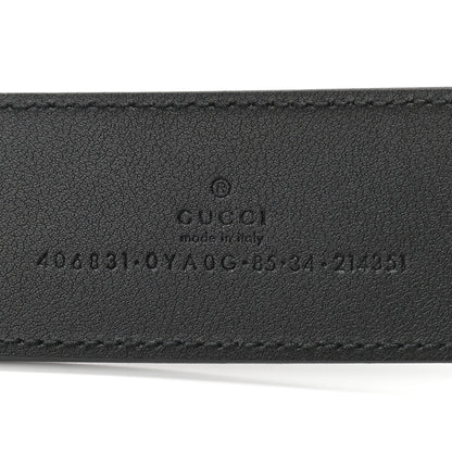 Gucci Plutone Calfskin Double G 40mm Belt 85 34 Black 5 of 5
