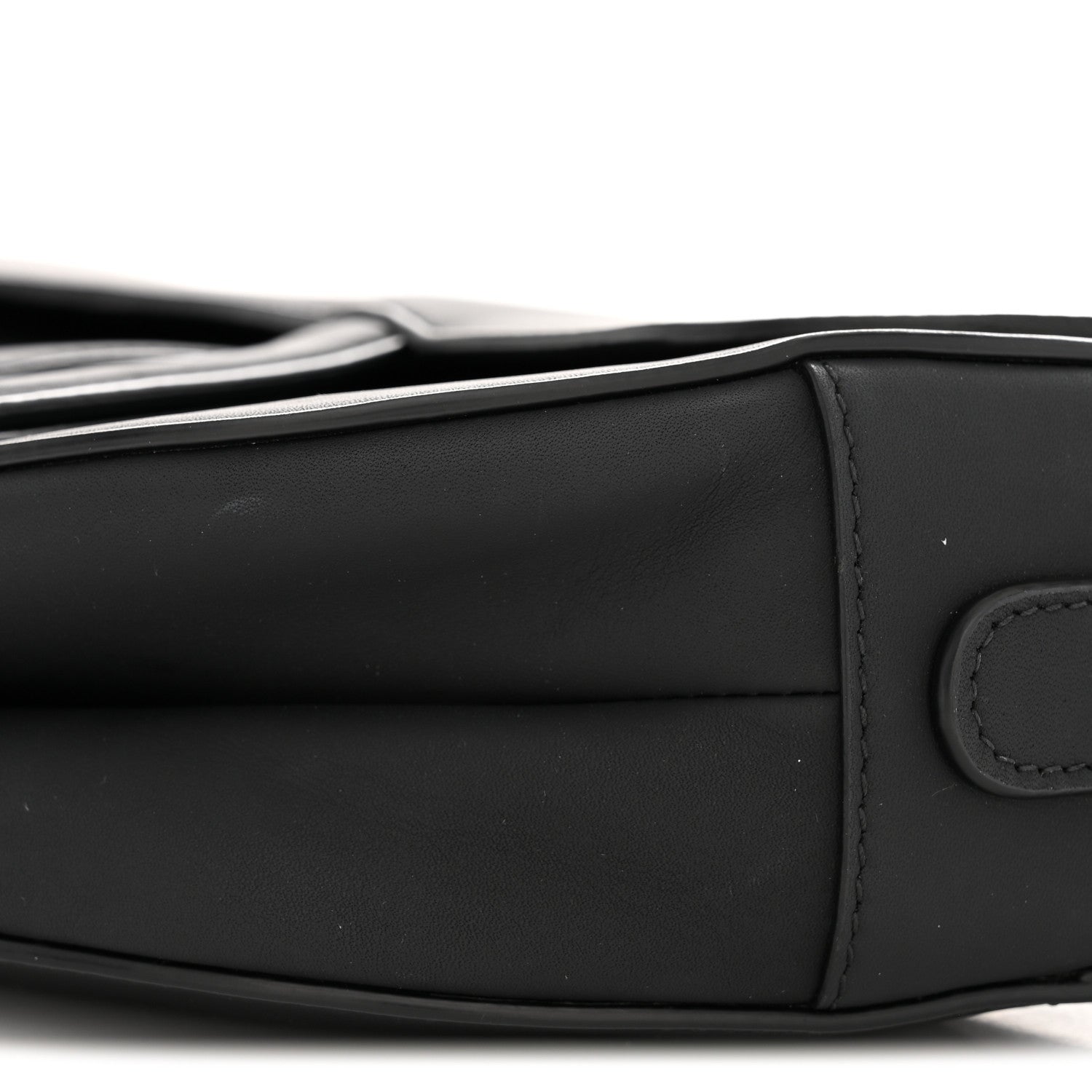 Christian Dior Ultra Matte Saddle Bag With Strap Black 10 of 10