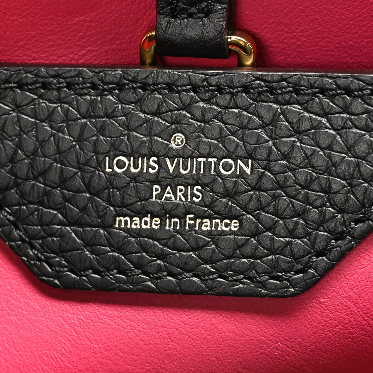 Louis Vuitton Taurillon Capucines PM Black 7 of 10