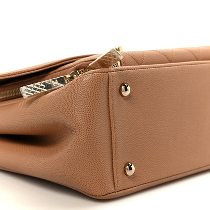 Chanel Caviar Quilted Large Business Affinity Flap Camel 10 of 11