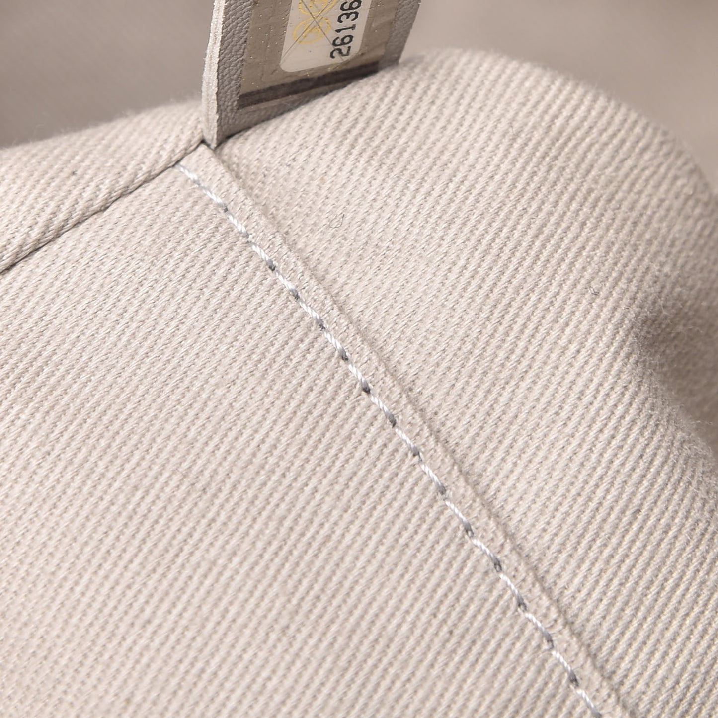 Striped Canvas Small Deauville Tote Grey Black