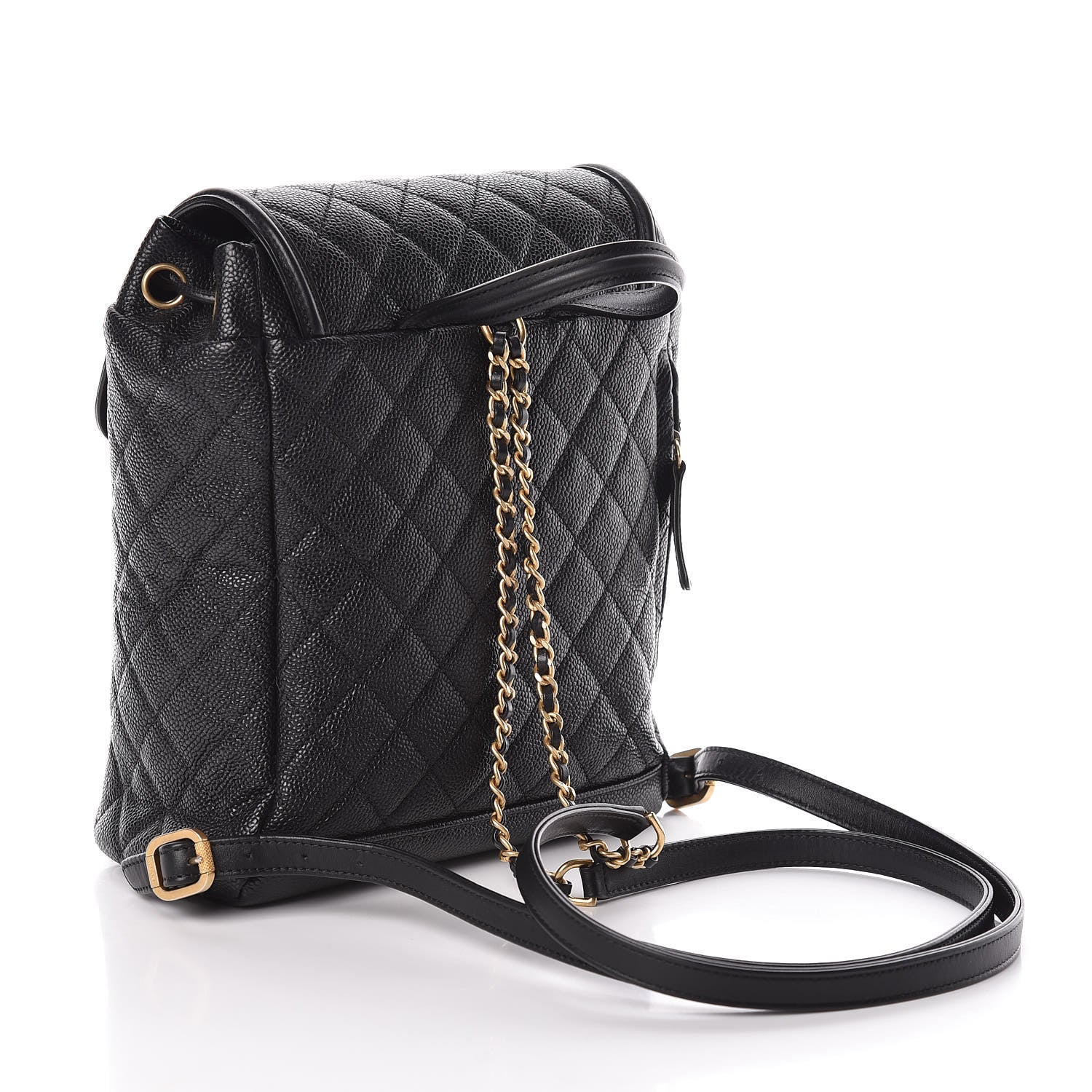Chanel Caviar Quilted Filigree Backpack Black 3 of 10