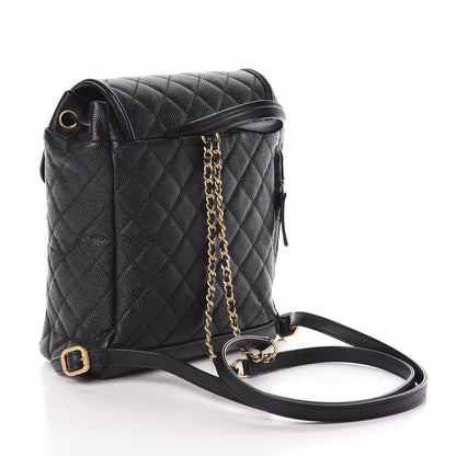 Chanel Caviar Quilted Filigree Backpack Black 3 of 10