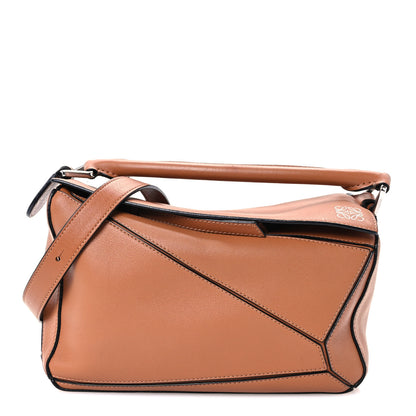Loewe Calfskin Small Puzzle Bag Tan 1 of 11
