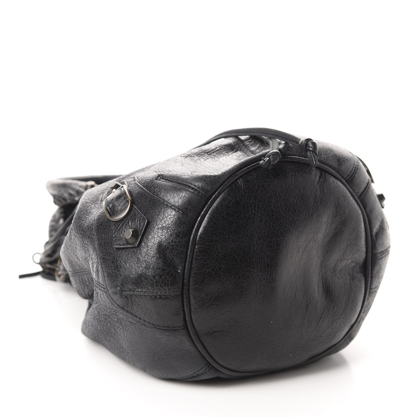 Agneau Classic Hardware Mini Pompon Black