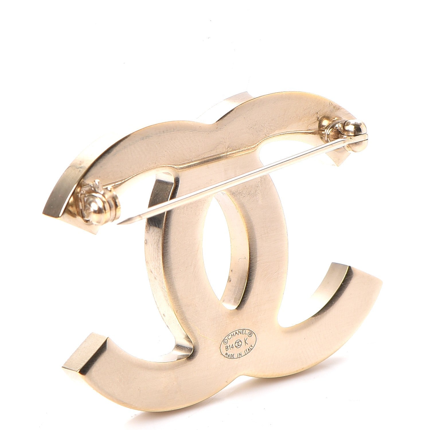 Chanel Iridescent CC Brooch Gold Pink 3 of 5