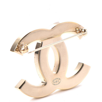 Chanel Iridescent CC Brooch Gold Pink 3 of 5