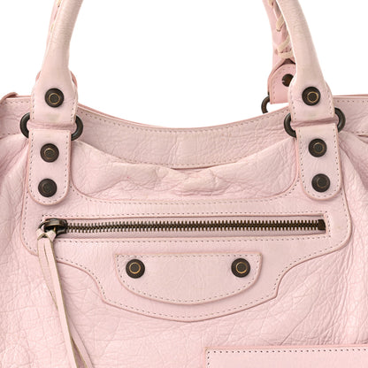 Balenciaga Agneau Classic Hardware Mini City Rose Poudre Rose Petunia 6 of 9