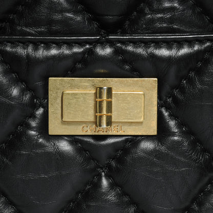 Chanel Aged Calfskin Quilted Large Reissue Camera Case Black 8 of 8