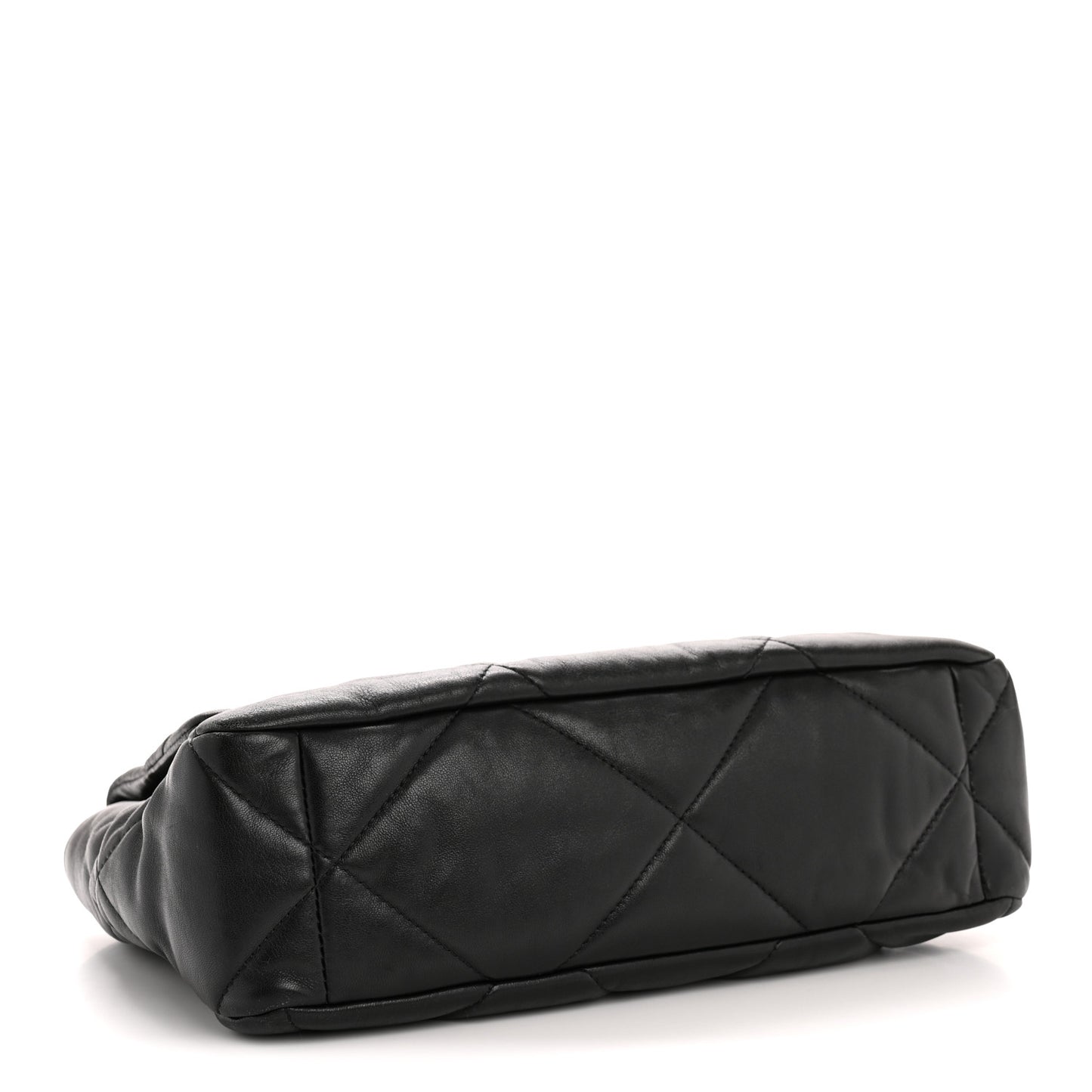 Lambskin Quilted Large Chanel 19 Flap Black