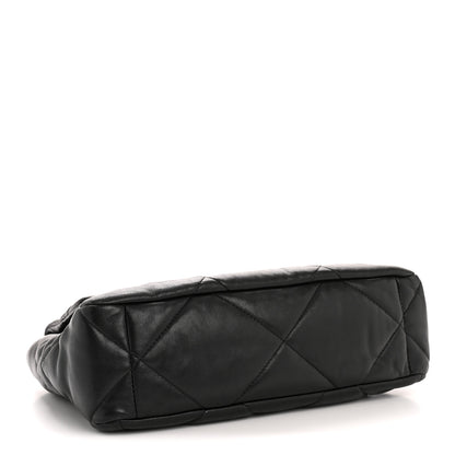 Chanel Lambskin Quilted Large Chanel 19 Flap Black 4 of 13